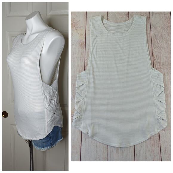 Lululemon Var-City Muscle Tank Heathered White - Picture 5 of 7